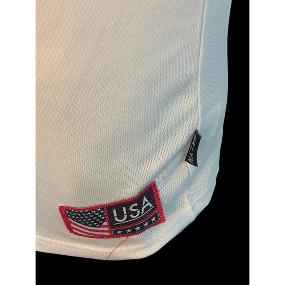 Brooklyn Cloth USA Size‎ Small S White Basketball Jersey Tank Top Red/White/Blue - Picture 3 of 6